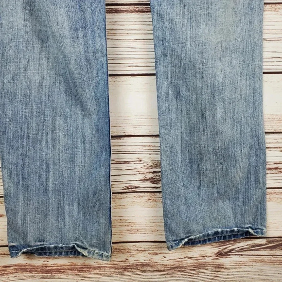 Affliction Premium Mens 34x32 Buckle Blake Distressed Straight Leg Jeans     #49 - Picture 9 of 13